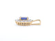 Pendentif Pendentif entourage en or jaune 14 carats, saphir et diamants 58 Facettes 2300