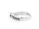 Bague 54 Bague en or blanc 14 carats avec diamants et saphirs 58 Facettes 2320