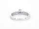 Bague 54 Bague en or blanc 14 carats avec diamants et saphirs 58 Facettes 2320