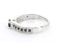 Bague 54 Bague en or blanc 14 carats avec diamants et saphirs 58 Facettes 2320