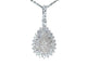 Pendentif Pendentif larme en or blanc avec diamants 58 Facettes 2056