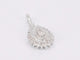Pendentif Pendentif larme en or blanc avec diamants 58 Facettes 2056
