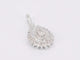 Pendentif Pendentif larme en or blanc 14 carats avec diamant 58 Facettes 2056