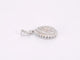 Pendentif Pendentif larme en or blanc 14 carats avec diamant 58 Facettes 2056