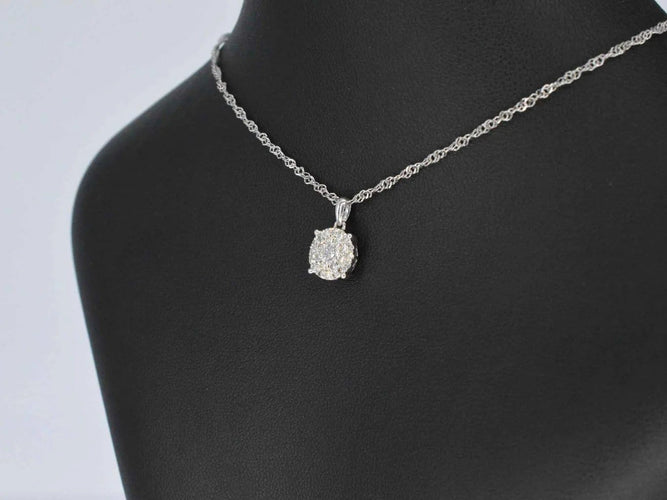 Pendentif Pendentif en or blanc avec diamant taille brillant 58 Facettes 2080