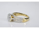 Bague 54 Bague entourage en or jaune 14 carats avec diamants 58 Facettes 2107
