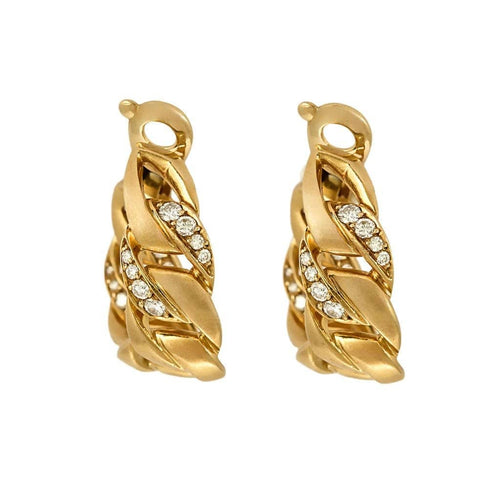 CARTIER - BERGAMO - Orecchini in oro giallo e diamanti 
