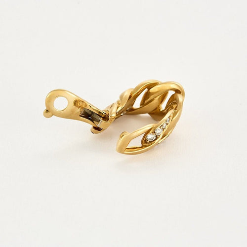 Boucles d'oreilles CARTIER - BERGAME - Boucles d'oreilles en or jaune et diamants 58 Facettes 58FC14-4
