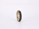 Bague 54 Bague d’éternité en or jaune 14 carats avec diamants noirs 58 Facettes 2211