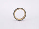 Bague 54 Bague d’éternité en or jaune 14 carats avec diamants noirs 58 Facettes 2211