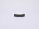 Bague 54 Bague d’éternité en or blanc 14 carats avec diamants noirs 58 Facettes 2210