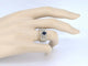 Bague 54 Bague en or 14 carats sertie de diamants et saphir 58 Facettes 2239