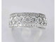 Bague 54 Bague pavée en or blanc 14 carats avec diamants 58 Facettes 2045