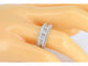 Bague 54 Bague en or 14 carats à cinq rangées de diamants 58 Facettes 2085