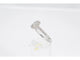 Bague 54 Bague entourage en or blanc avec diamants taille brillant et baguette 58 Facettes 2086