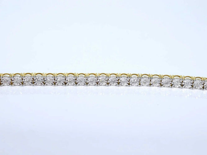 Bracelet Bracelet tennis en or 14 carats serti de diamants 1,20 ct 58 Facettes 2149