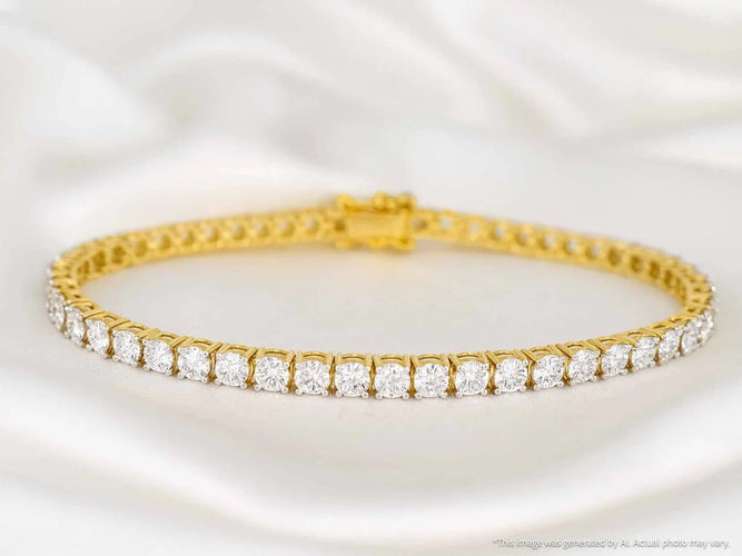 Bracelet Bracelet tennis en or 14 carats serti de diamants 1,20 ct 58 Facettes 2149