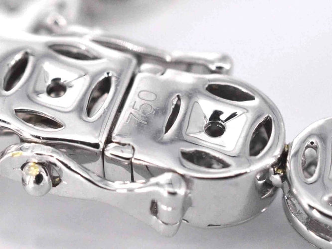Collier Collier en or blanc 18 carats serti de diamants 15 ct 58 Facettes 2187