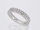 Bague 54 Bague d’éternité en or blanc 14 carats sertie de diamants 58 Facettes 2208