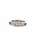 Bague 52 Bague en or blanc 18 carats avec saphirs et diamants 58 Facettes