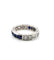Bague 52 Bague en or blanc 18 carats avec saphirs et diamants 58 Facettes