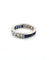 Bague 52 Bague en or blanc 18 carats avec saphirs et diamants 58 Facettes