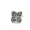 Bague 55 Bague en or blanc 18 carats avec diamants 58 Facettes