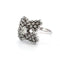 Bague 55 Bague en or blanc 18 carats avec diamants 58 Facettes