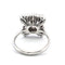 Bague 55 Bague en or blanc 18 carats avec diamants 58 Facettes
