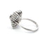 Bague 55 Bague en or blanc 18 carats avec diamants 58 Facettes