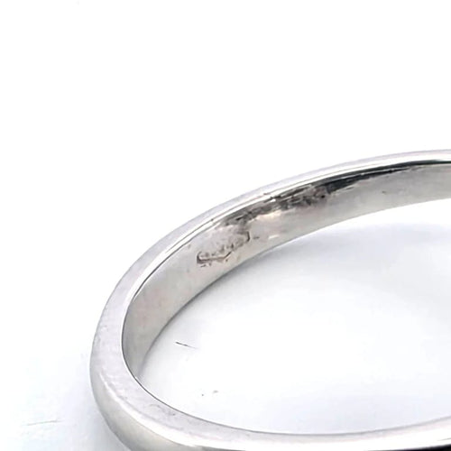 Bague 55 Bague en or blanc 18 carats avec diamants 58 Facettes