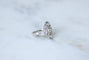 Bague Art Déco - Bague marquise en platine diamants 58 Facettes