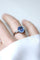 Bague 51 Art Déco - Bague en platine saphir de Ceylan et diamants baguette 58 Facettes