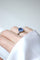 Bague 51 Art Déco - Bague en platine saphir de Ceylan et diamants baguette 58 Facettes