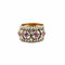 Bague 55 Bague en or jaune 18 carats avec diamants et rubis 58 Facettes 50398