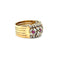 Bague 55 Bague en or jaune 18 carats avec diamants et rubis 58 Facettes 50398