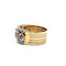 Bague 55 Bague en or jaune 18 carats avec diamants et rubis 58 Facettes 50398
