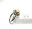 Bague 57 Bague en or blanc 750 avec perle naturelle et diamants 58 Facettes 50408