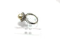 Bague 57 Bague en or blanc 750 avec perle naturelle et diamants 58 Facettes 50408