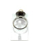 Bague 57 Bague en or blanc 750 avec perle naturelle et diamants 58 Facettes 50408