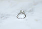 Bague 55 Solitaire - Bague en or blanc diamant baguette 58 Facettes