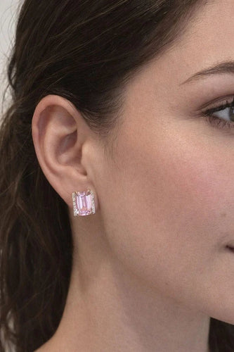 Boucles d'oreilles Boucles d'oreilles puces en or jaune 750 avec diamants 58 Facettes 50503