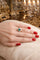 Bague 54 Bague cœur - Émeraude naturelle certifiée de Muzo et diamants en or blanc 18k 58 Facettes 50102