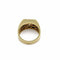 Bague 59 Chevalière - Bague homme en or jaune 750 et platine, diamant naturel 58 Facettes 50420