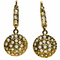 Boucles d'oreilles Style Art déco - Boucles d’oreilles pendantes en or jaune et saphirs incolores 58 Facettes 50180