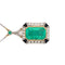 Collier Collier avec pendentif Art déco en or et platine, émeraude colombienne 14 ct 58 Facettes 50247