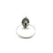 Bague 57 Bague grappe de diamants en or blanc 18k 58 Facettes 50286