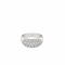 Bague 52 Bague en or blanc 18K et diamants pavés 58 Facettes 50303