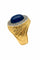 Bague 53 Bague en or jaune et platine, saphir bleu cabochon et diamants anciens 58 Facettes 50320