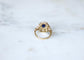 Bague 51 Art Déco - Bague dôme en or jaune et platine saphir et diamants 58 Facettes